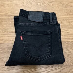 Levi's 511 Black Slim Premium Straight Men's Jeans with Red Tab